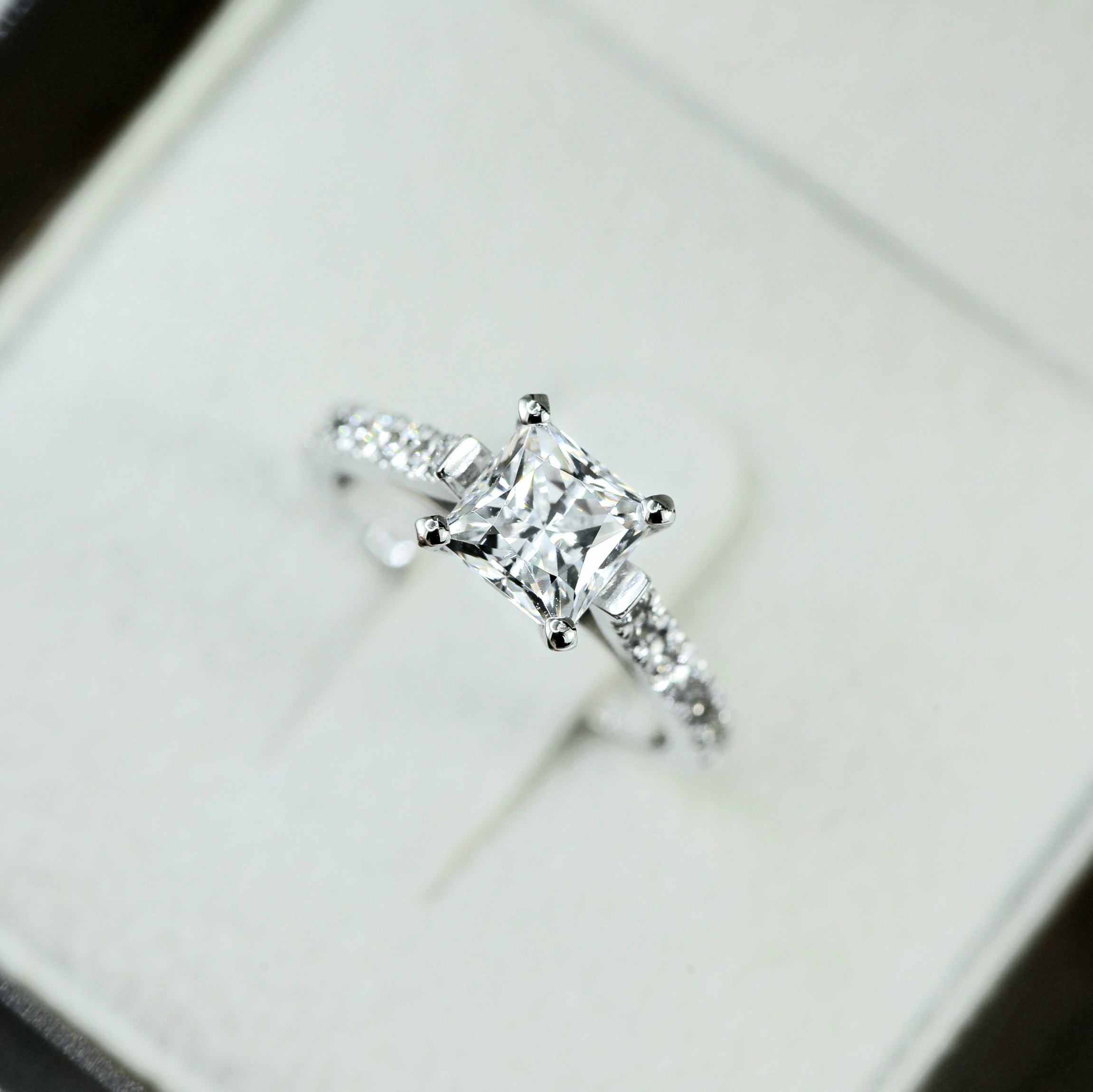 Princes Cut Engagement Ring