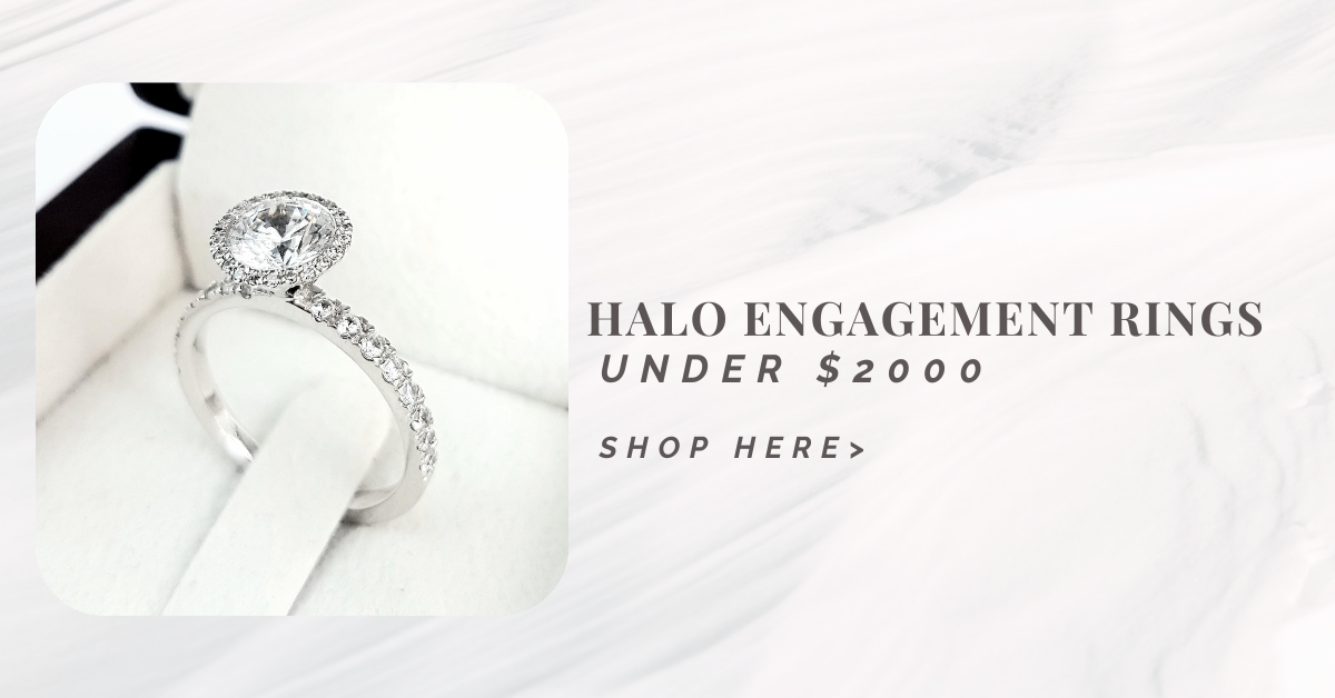 Halo Engagement Rings Under $2,000
