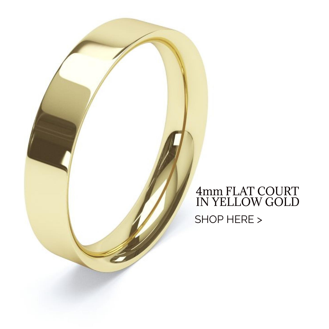 yellow gold wedding band