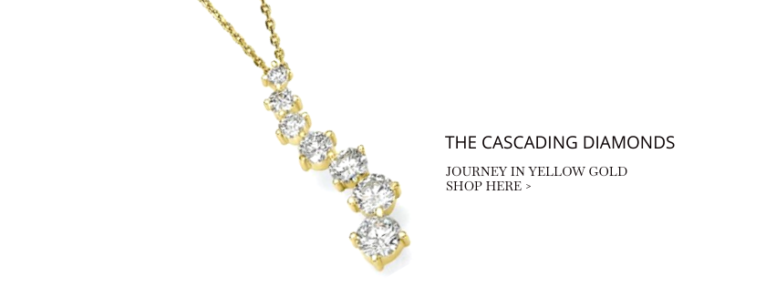 cascading diamond necklace