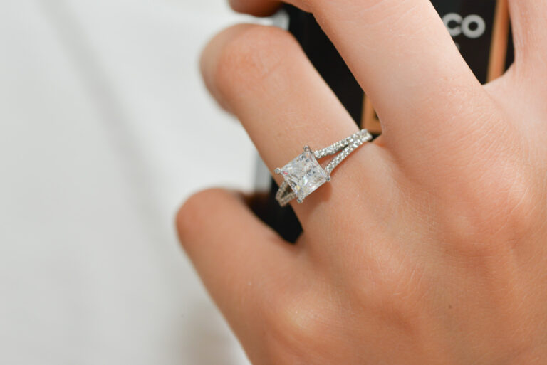 Moissanite Engagement Ring