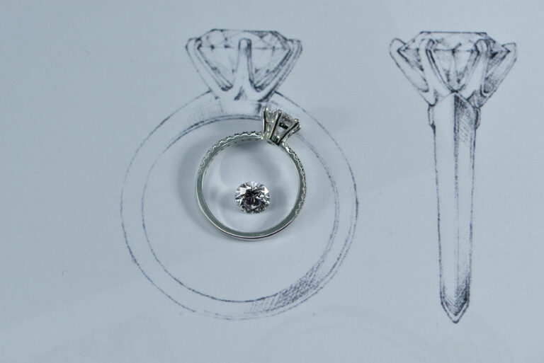 engagement ring with a bigger diamond