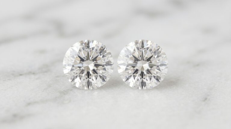 VS1 vs VS2 diamond clarity comparison showing the difference under magnification