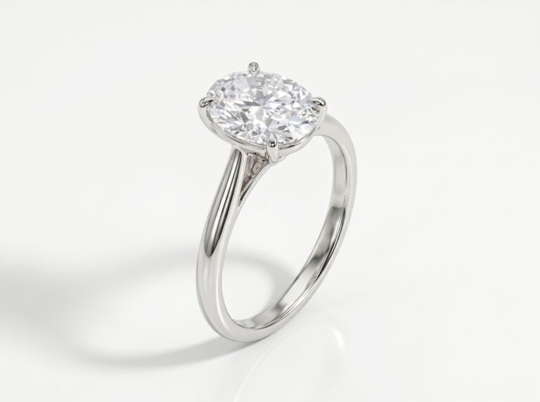 1.4-carat oval lab grown diamond engagement ring — what a $2,000 budget gets you in 2026