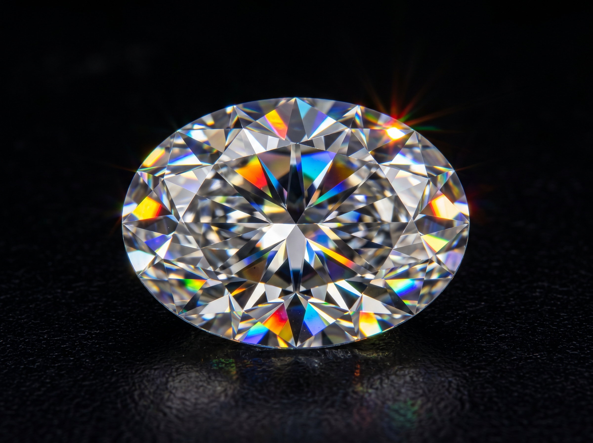 2-carat oval lab grown diamond close-up showing brilliant fire — the target spec at a $3,000 engagement ring budget